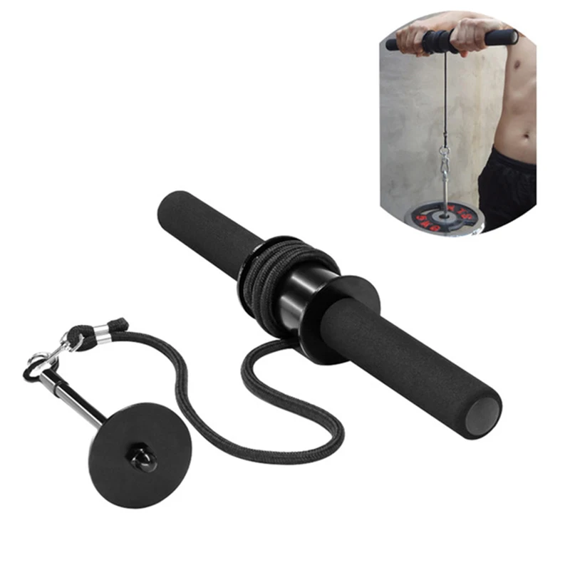 Hand Lifting Forearm Power Fitness Exerciser Gym Waist Strength Roller Triceps Trainer Weight Gripper Stick Rope Strengthener
Hand Lifting Forearm Power Fitness Exerciser Gym Waist Strength Roller Triceps Trainer Weight Gripper Stick Rope Strengthener