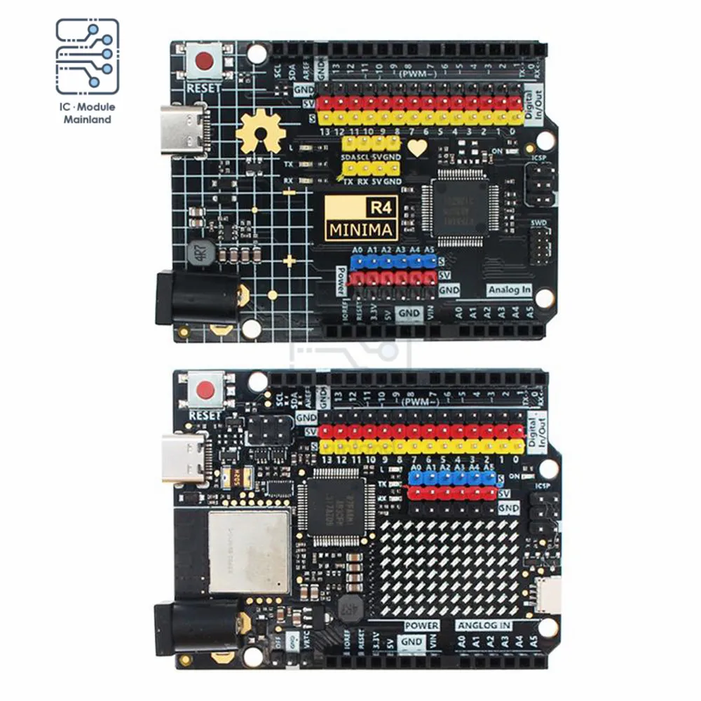 UNO R4 Minima/Wifi Development Board Core Board TYPE-C Interface for Arduino Programming Learning Controller Compatible
UNO R4 Minima/Wifi Development Board Core Board TYPE-C Interface for Arduino Programming Learning Controller Compatible