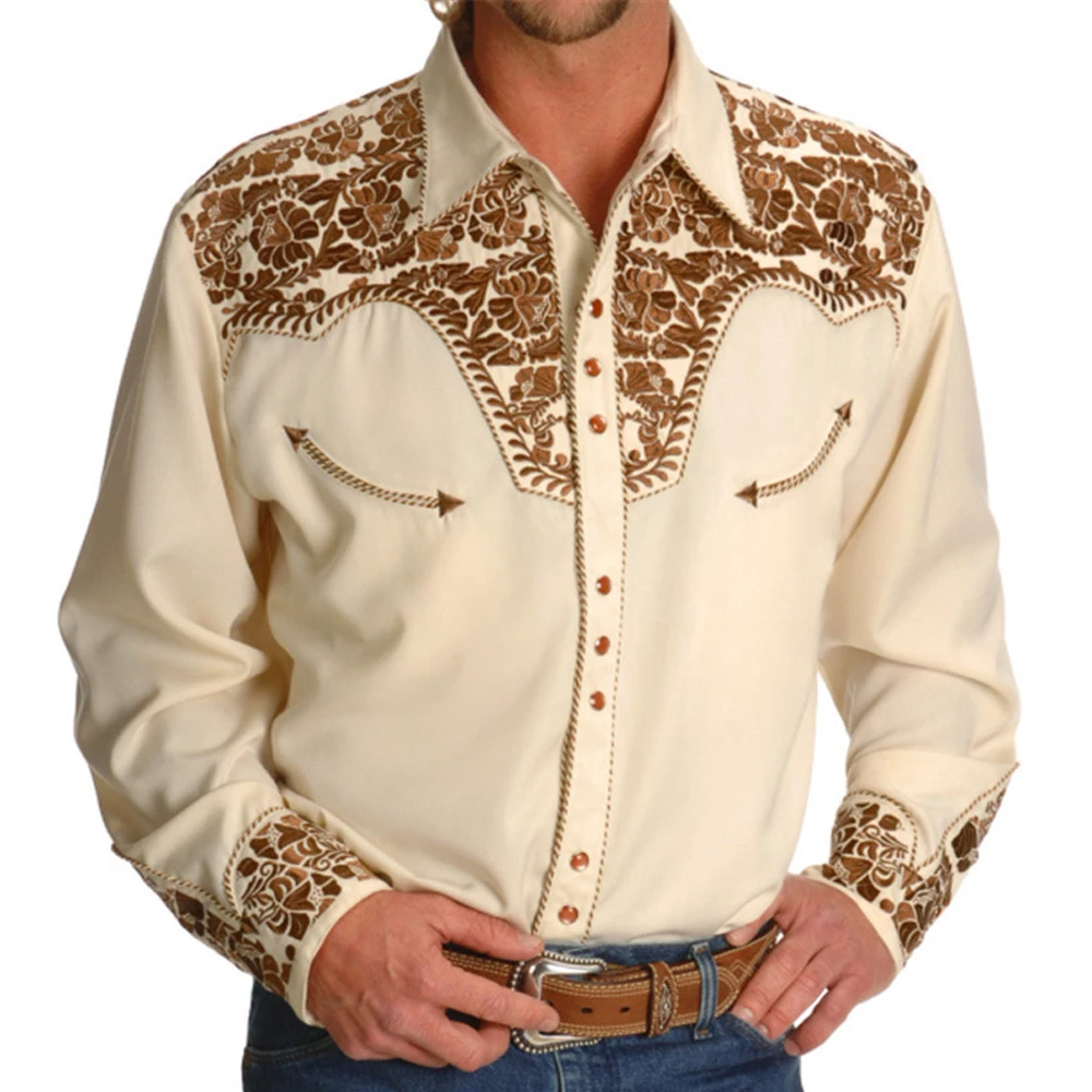 Clothes Men Tops Western Workwear Blouse Breathable Button Down Casual Clothing Comfortabe Dress Shirt Fashion
Clothes Men Tops Western Workwear Blouse Breathable Button Down Casual Clothing Comfortabe Dress Shirt Fashion