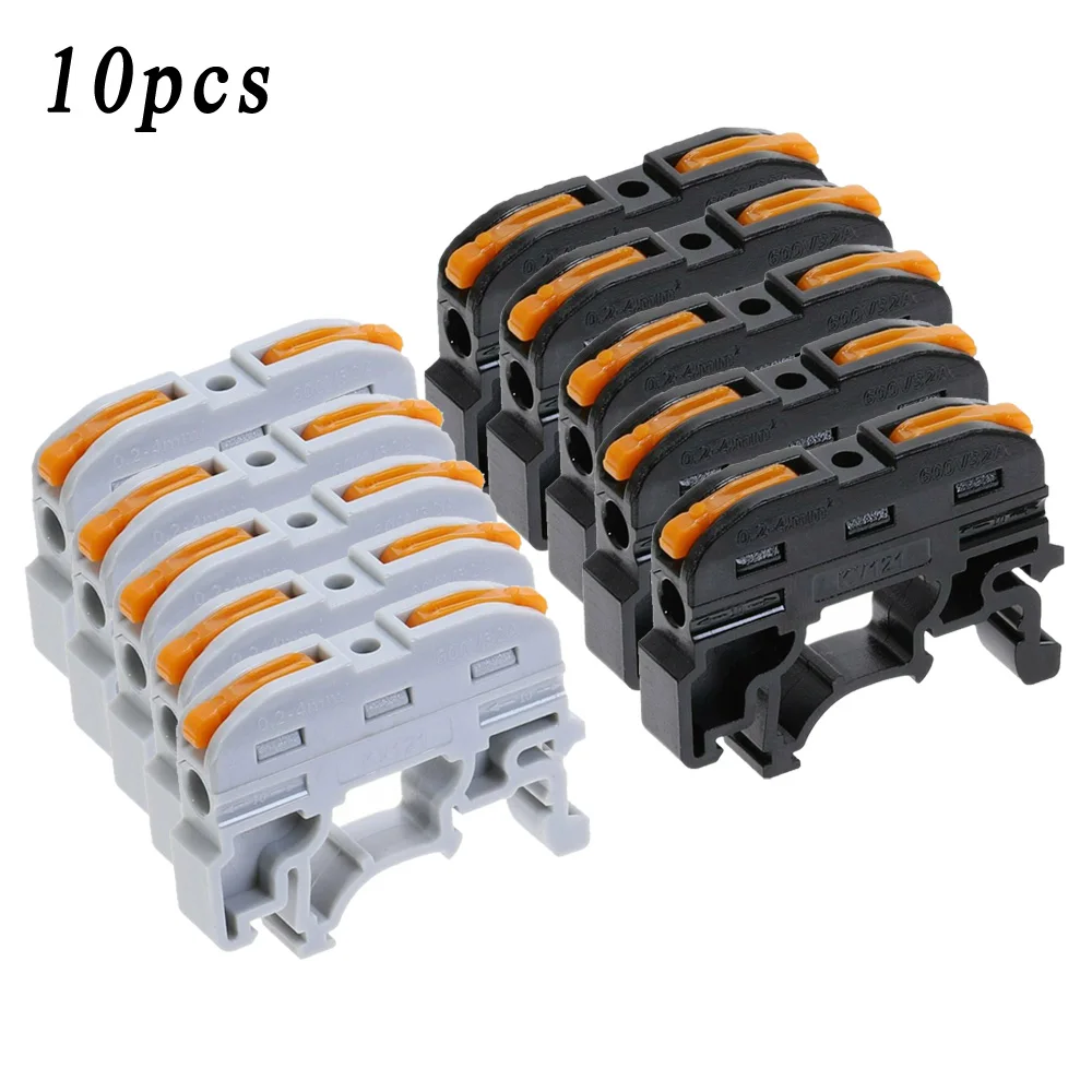 10Pcs PCT-211 Terminal Block Din Rail Type Universal Compact Wire Connector Terminal Block Wire Connectors 28~12AWG 600V 20A
10Pcs PCT-211 Terminal Block Din Rail Type Universal Compact Wire Connector Terminal Block Wire Connectors 28~12AWG 600V 20A