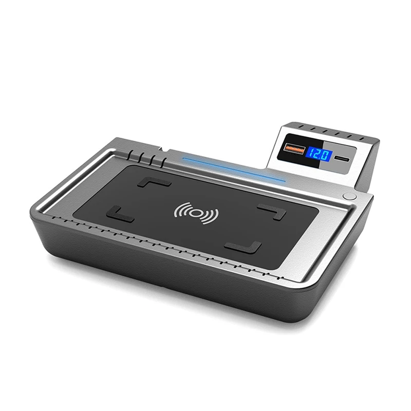 Car QI Wireless Charger 15W Fast Phone Charging Plate Interior Modification Parts for Ford Explorer 2020-2021
Car QI Wireless Charger 15W Fast Phone Charging Plate Interior Modification Parts for Ford Explorer 2020-2021