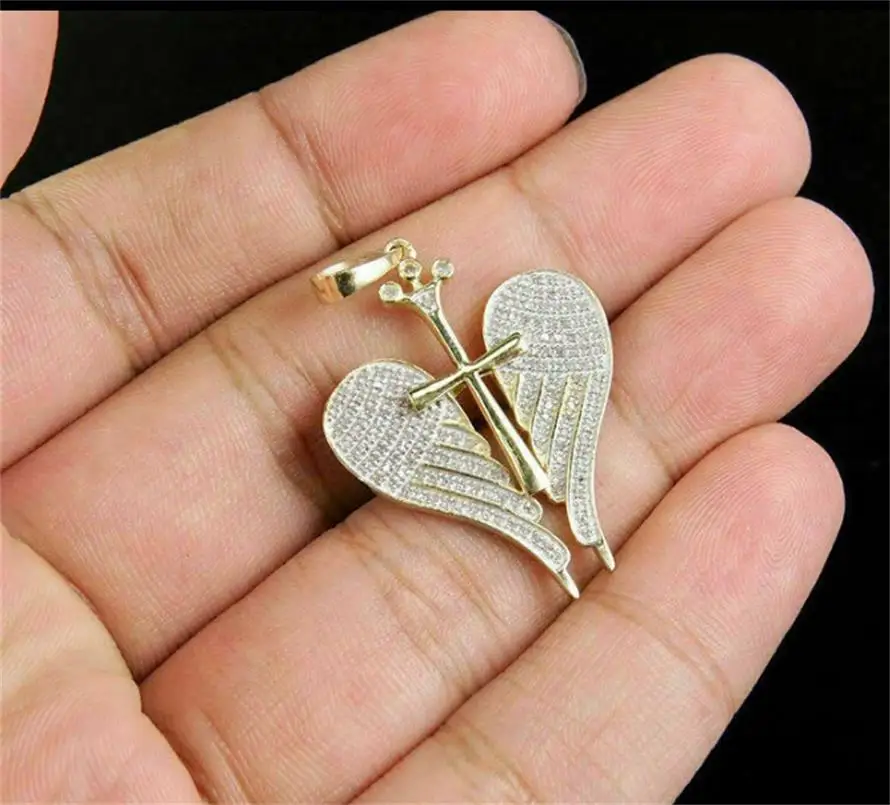 ANGLANG Fashion Cross Gold Colour Cubic Zirconia Pendant Party Hiphop Wing Necklace for Unisex Pendant Bridal Engagement Jewelry
ANGLANG Fashion Cross Gold Colour Cubic Zirconia Pendant Party Hiphop Wing Necklace for Unisex Pendant Bridal Engagement Jewelry