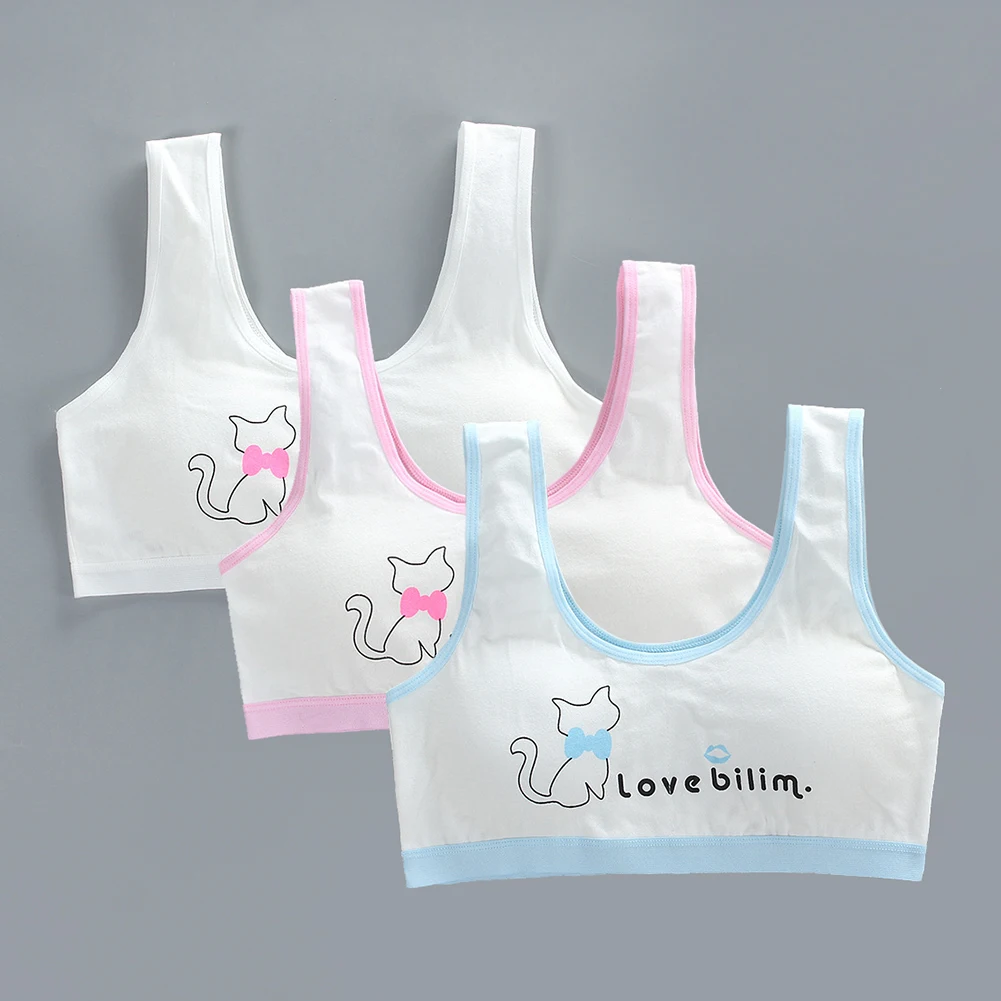 Womens Wire Free Bra Vest-style Cotton Underwear Children Training Bras Girls Student Cute Breathable Lingerie Tube Top
Womens Wire Free Bra Vest-style Cotton Underwear Children Training Bras Girls Student Cute Breathable Lingerie Tube Top