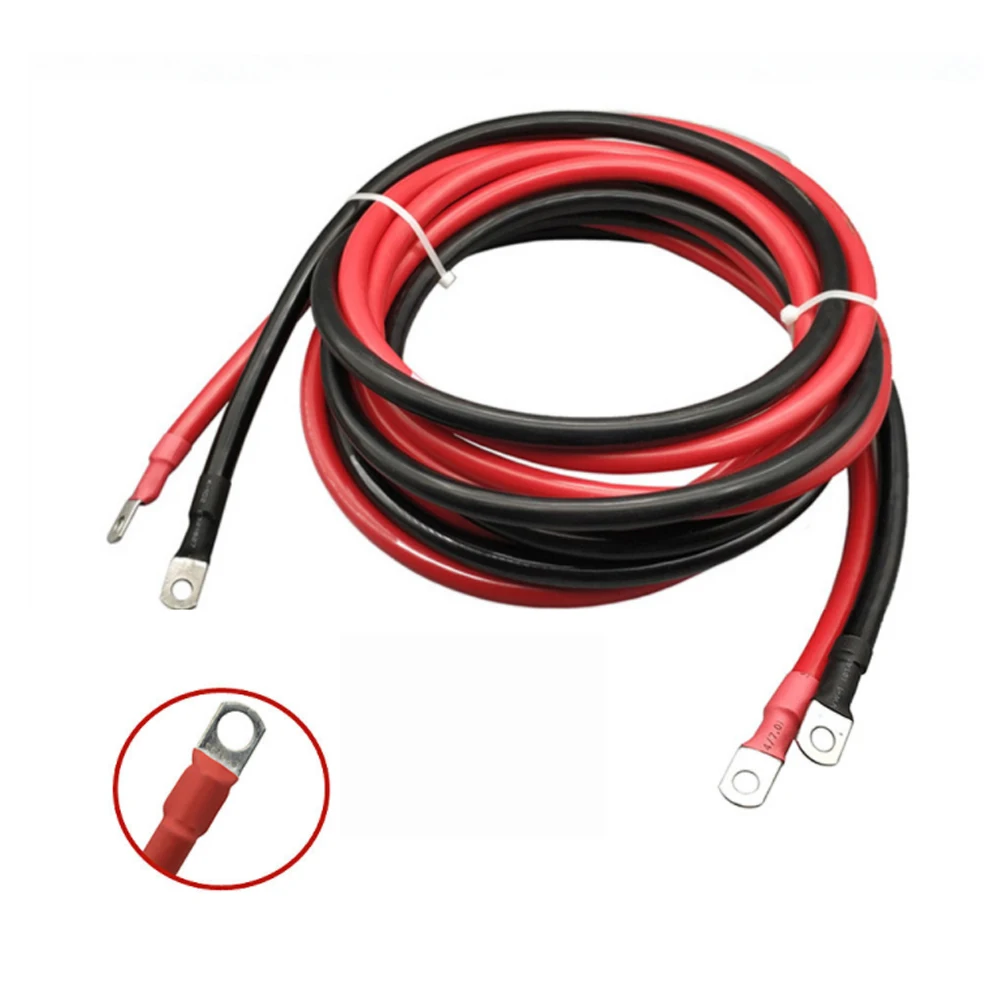 4 AWG Battery Cable Flexible Silicone Wire 60CM With Lug For Battery Inverter Solar Stytem Car Motorcycle Power Connection 2PC
4 AWG Battery Cable Flexible Silicone Wire 60CM With Lug For Battery Inverter Solar Stytem Car Motorcycle Power Connection 2PC