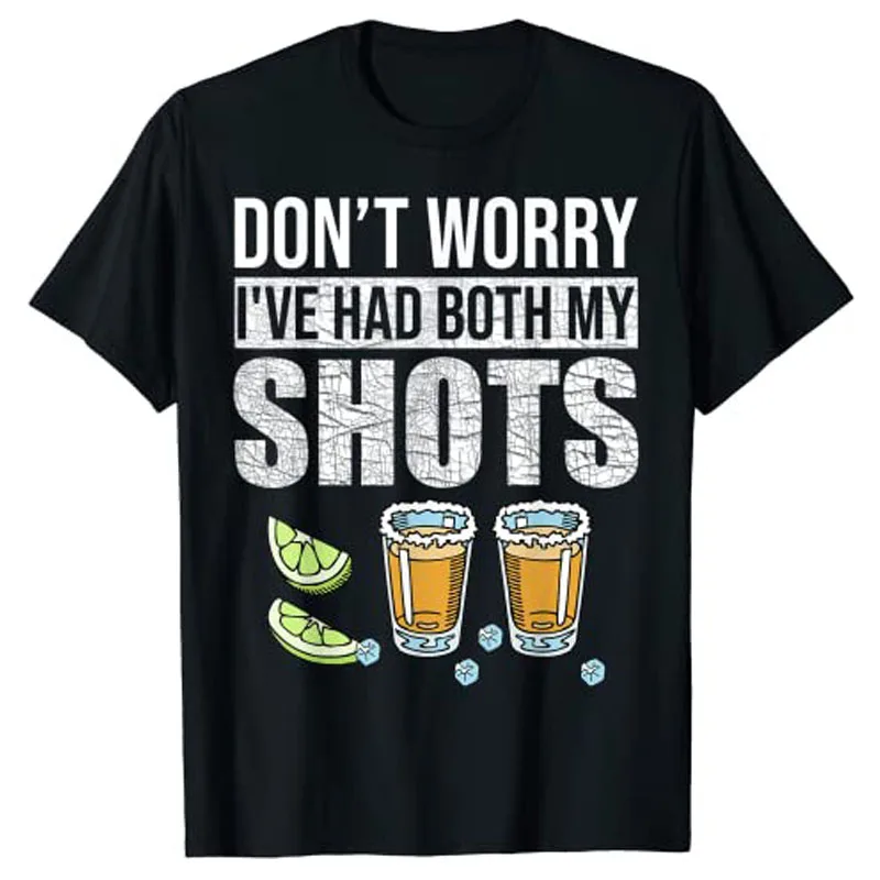 Don't Worry I've Had Both My Shots Funny Vaccination Tequila T-Shirt Drunk Tee Tops Drinking Lover Clothes
Don't Worry I've Had Both My Shots Funny Vaccination Tequila T-Shirt Drunk Tee Tops Drinking Lover Clothes