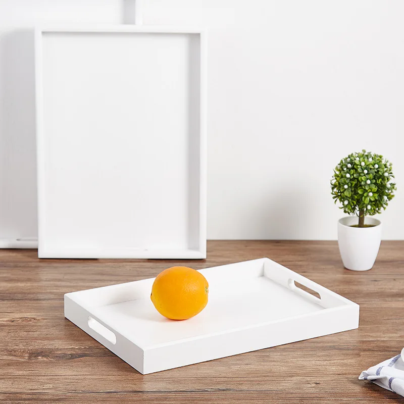 Creative Wooden Tray Kitchen Storage White Food Plate Organizer Table Square Fruit Cake Stand Luxury Tea Serving Tray Decoration
Creative Wooden Tray Kitchen Storage White Food Plate Organizer Table Square Fruit Cake Stand Luxury Tea Serving Tray Decoration