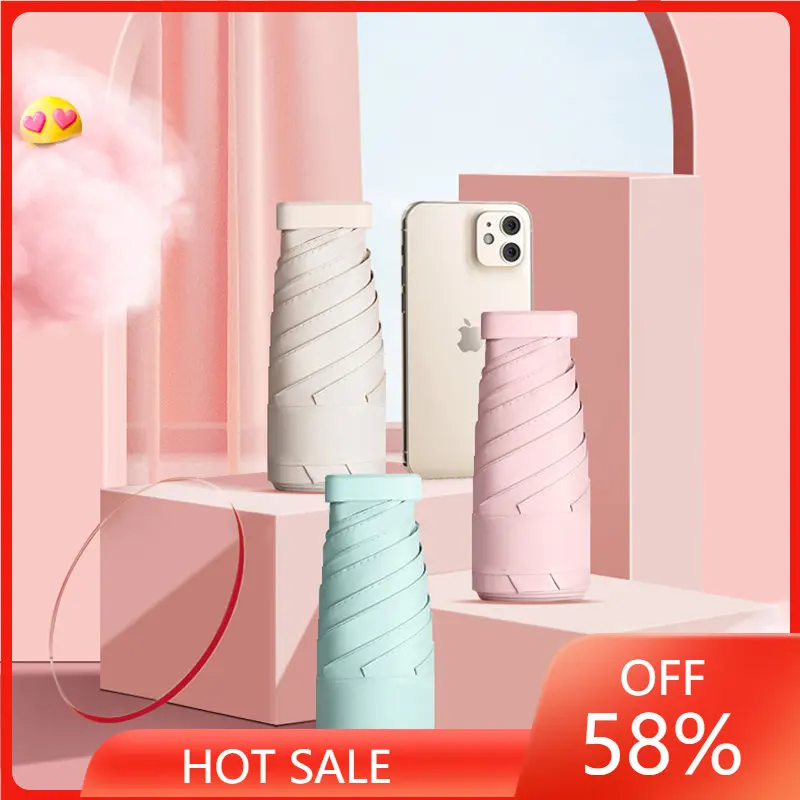 Mini Sun Umbrella Pocket Rain Umbrellas Anti UV 6-Folding Parasol Portable Lightweight Women Men Sunshade Umbrella
Mini Sun Umbrella Pocket Rain Umbrellas Anti UV 6-Folding Parasol Portable Lightweight Women Men Sunshade Umbrella