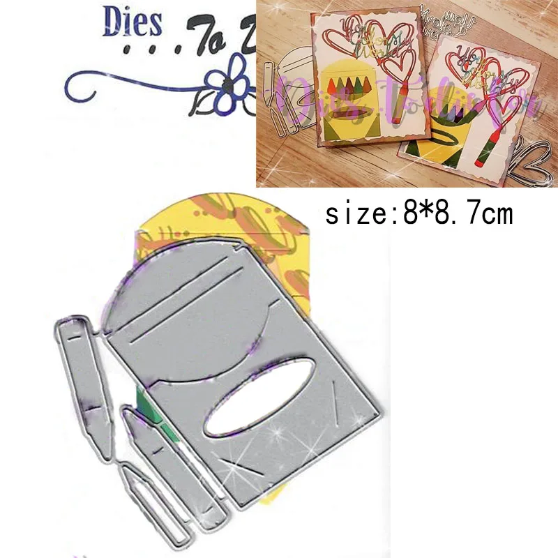 crayons and bags Metal Cutting Dies Stencils Die Cut for DIY Scrapbooking Album Paper Card Embossing New 2022
crayons and bags Metal Cutting Dies Stencils Die Cut for DIY Scrapbooking Album Paper Card Embossing New 2022