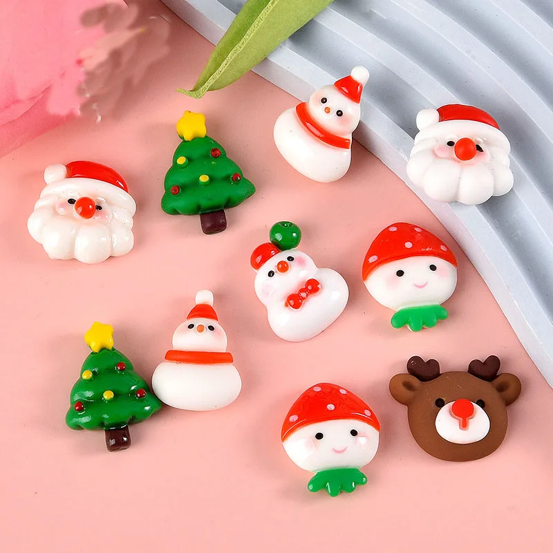 Resin Kawaii Colorful Mini Santa Trees Elk Flatback Cartoon Christmas Figurine 10PCS Scrapbook DIY Decor Crafts
Resin Kawaii Colorful Mini Santa Trees Elk Flatback Cartoon Christmas Figurine 10PCS Scrapbook DIY Decor Crafts