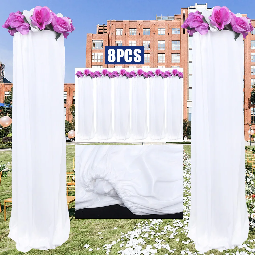 8PCS Silk Pillar Column Wedding Road Lead with Flower Centerpiece Backdrop T Stand
8PCS Silk Pillar Column Wedding Road Lead with Flower Centerpiece Backdrop T Stand