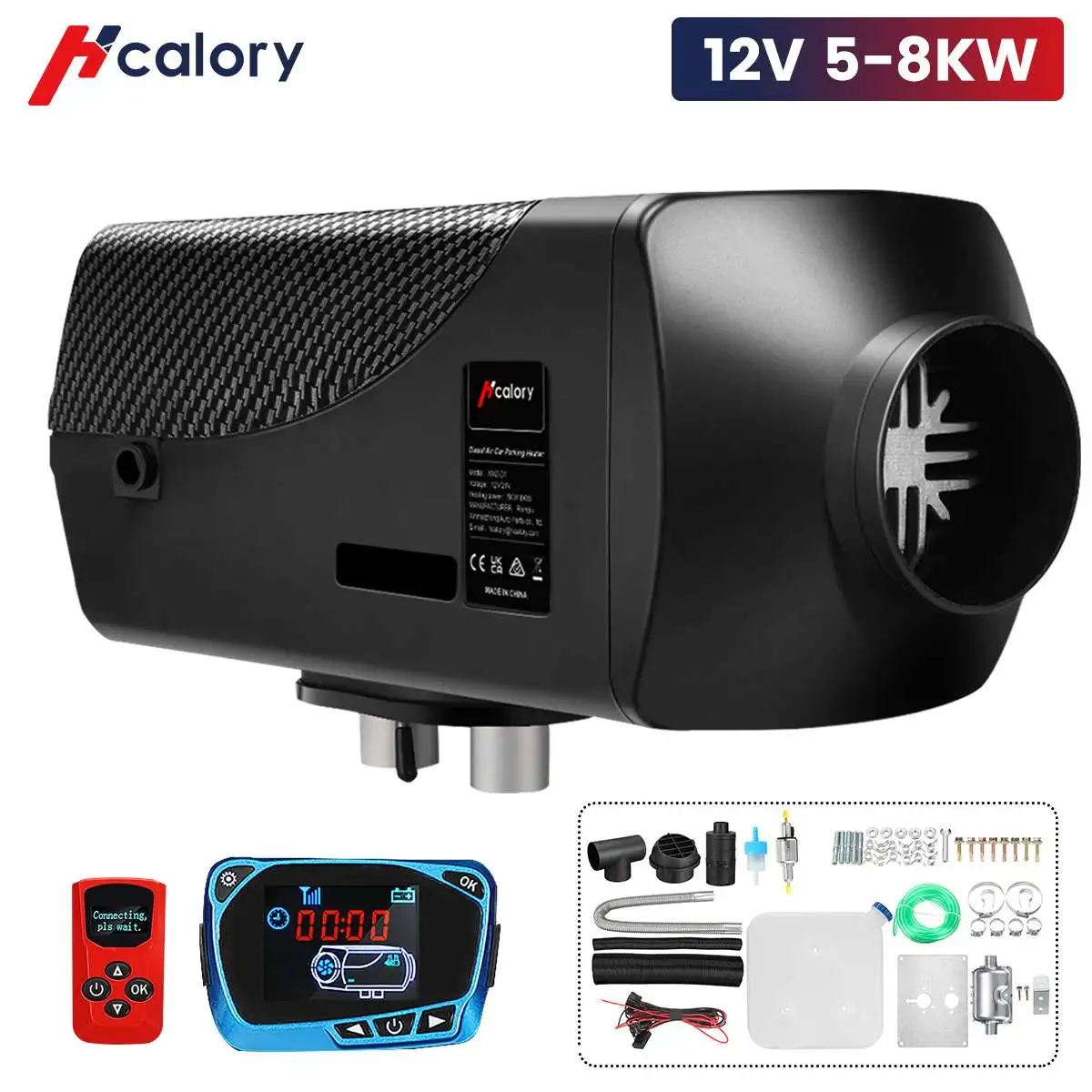 Hcalory Car Heater 12V 5-8KW Car Diesel Air Parking Heater Autonomous Heater with LCD Remote Control for Truck Motorhome SUV
Hcalory Car Heater 12V 5-8KW Car Diesel Air Parking Heater Autonomous Heater with LCD Remote Control for Truck Motorhome SUV