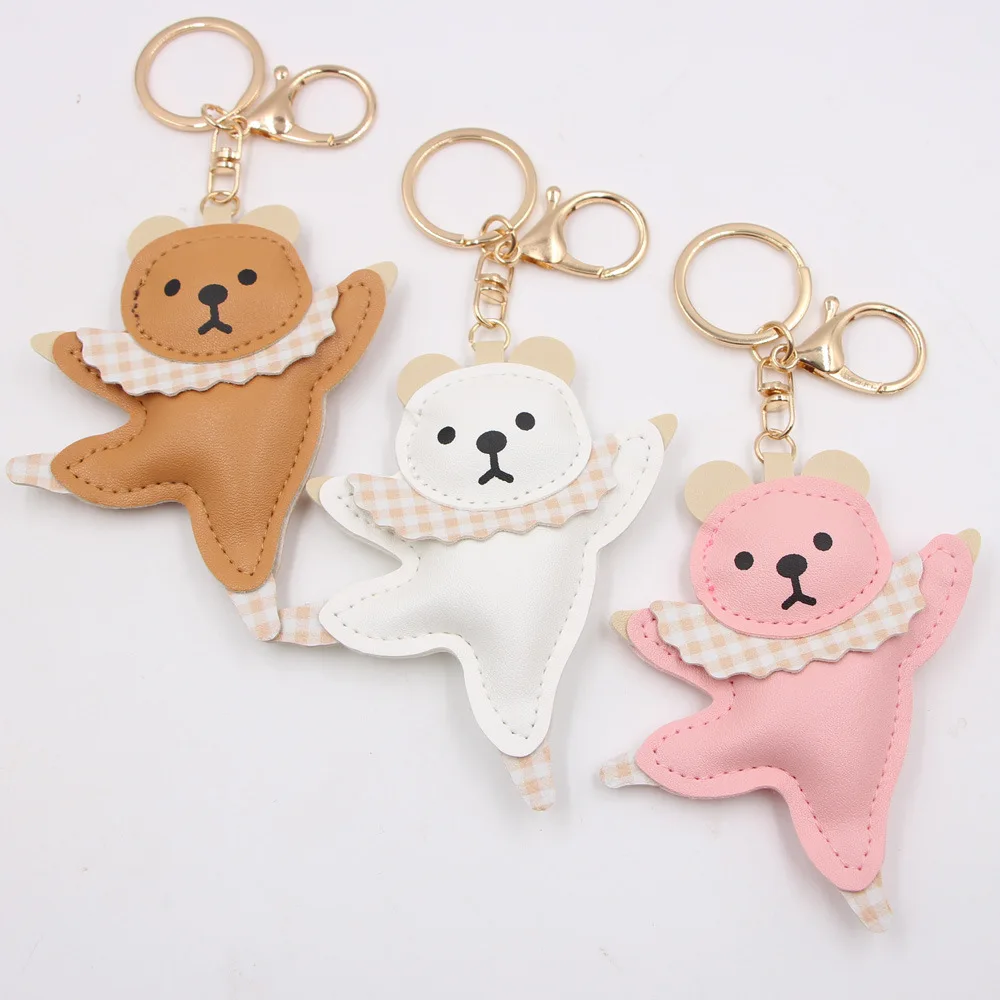 Ballet Bear Doll Car Leather Keychain For Women Fashion Handbags Bag Keyring Cute Dancing Bear Motorcycle Key Chains Accessories
Ballet Bear Doll Car Leather Keychain For Women Fashion Handbags Bag Keyring Cute Dancing Bear Motorcycle Key Chains Accessories
