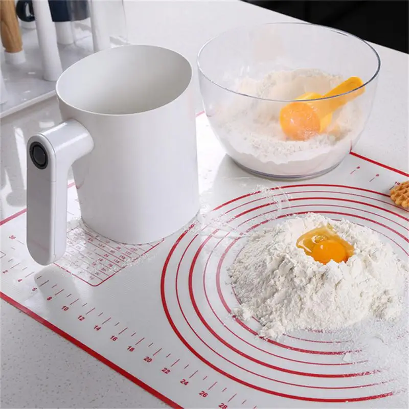1L Handheld Electric Flour Sieve Icing Sugar Powder Stainless Steel Flour Screen Cup Shaped Sifter Kitchen Pastry Cake Accessory
1L Handheld Electric Flour Sieve Icing Sugar Powder Stainless Steel Flour Screen Cup Shaped Sifter Kitchen Pastry Cake Accessory