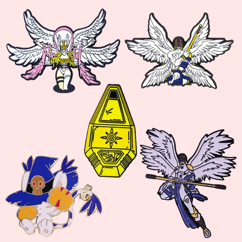 Cartoon Digimon Adventure Angemon Enamel Brooch Pins Badge Lapel Pin Brooches Alloy Metal Fashion Jewelry Accessories
Cartoon Digimon Adventure Angemon Enamel Brooch Pins Badge Lapel Pin Brooches Alloy Metal Fashion Jewelry Accessories
