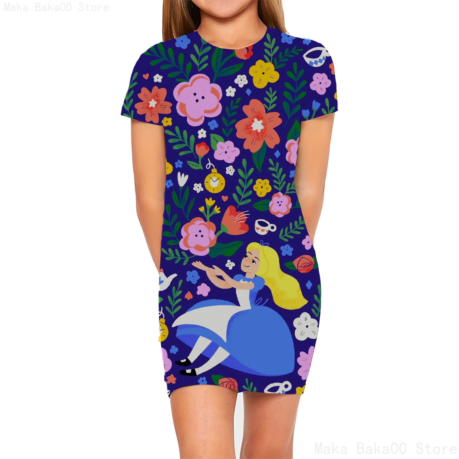 New Summer Girls Clothes Disney Alice in Wonderland Dress Print Cute Casual Cartoon Princess Dress Children Clothes
New Summer Girls Clothes Disney Alice in Wonderland Dress Print Cute Casual Cartoon Princess Dress Children Clothes