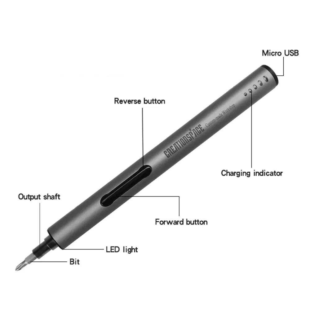 Mini Electric Screwdriver USB Rechargeable Precision Power Screw Driver Kit Laptop Mobile Phone Repair Cordless Tools Repair Set 
Mini Electric Screwdriver USB Rechargeable Precision Power Screw Driver Kit Laptop Mobile Phone Repair Cordless Tools Repair Set