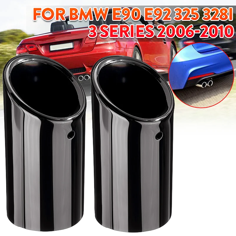 2PCS Titanium Black Car Exhaust Rear Muffler Tail Tip End Pipe Cover For BMW E90 E92 325 328i 3 Series 2006 2007 2008 2009 2010
2PCS Titanium Black Car Exhaust Rear Muffler Tail Tip End Pipe Cover For BMW E90 E92 325 328i 3 Series 2006 2007 2008 2009 2010