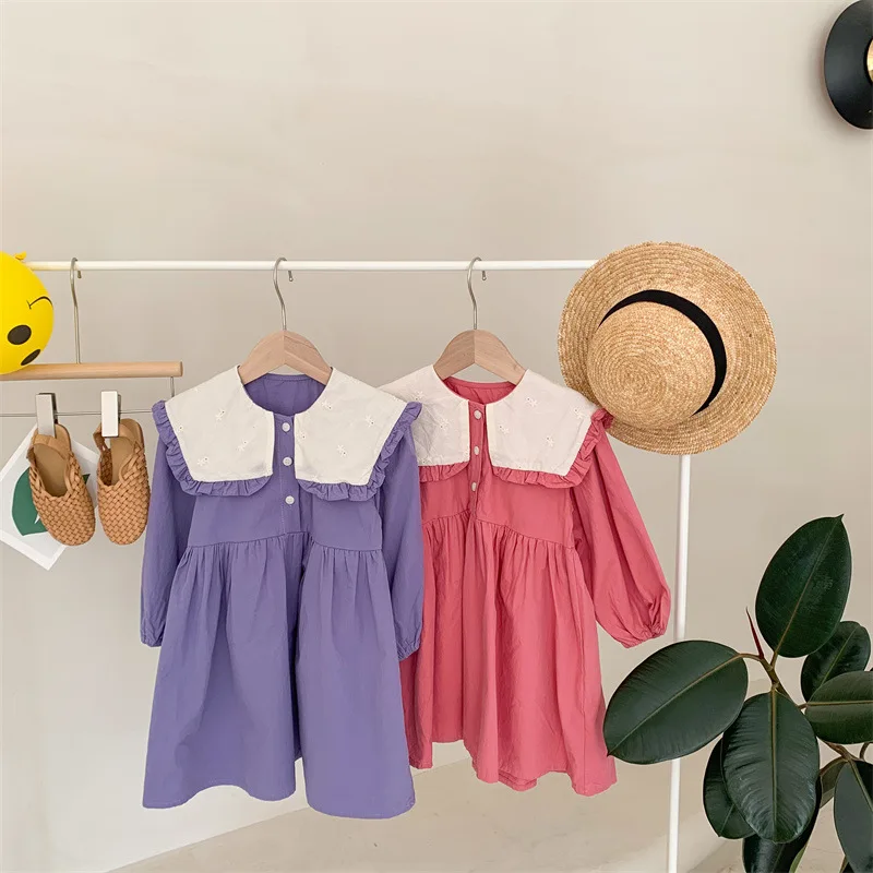 Korean Style Baby Girls Two Color Patchwork Dress 2023 Spring New Children Clothing Elegant Dresses
Korean Style Baby Girls Two Color Patchwork Dress 2023 Spring New Children Clothing Elegant Dresses