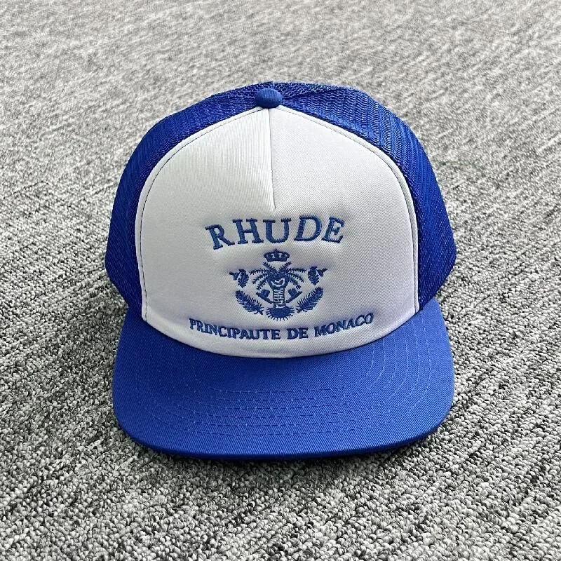 2023 Embroidery RHUDE Baseball Cap Men Women Mesh Cutout Breathable Rhude Hat Adjustable For Men
2023 Embroidery RHUDE Baseball Cap Men Women Mesh Cutout Breathable Rhude Hat Adjustable For Men