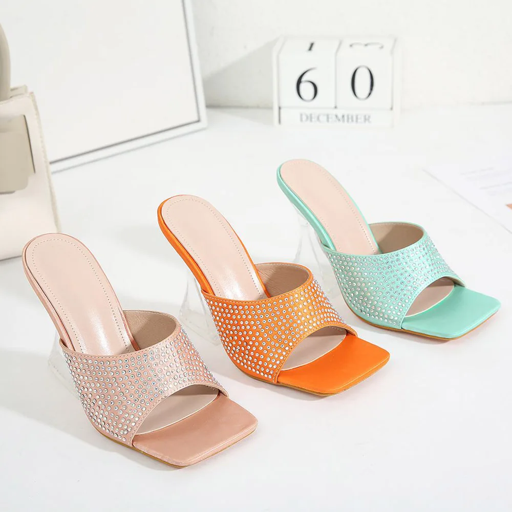 2022 Large New High-heeled Slippers Women Wear Breathable Flying Woven Face Open Toe Sandals Women
2022 Large New High-heeled Slippers Women Wear Breathable Flying Woven Face Open Toe Sandals Women