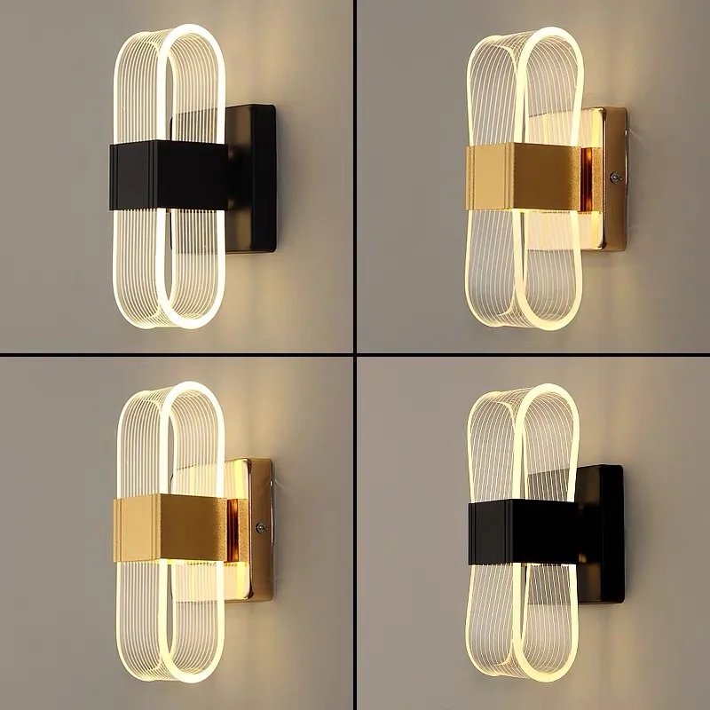 Modern LED Wall Lamp Gold Nordic Style Sconce Lighting Fixture Corridor Dining Living Bathroom Acrylic Indoor Home Decor Light
Modern LED Wall Lamp Gold Nordic Style Sconce Lighting Fixture Corridor Dining Living Bathroom Acrylic Indoor Home Decor Light