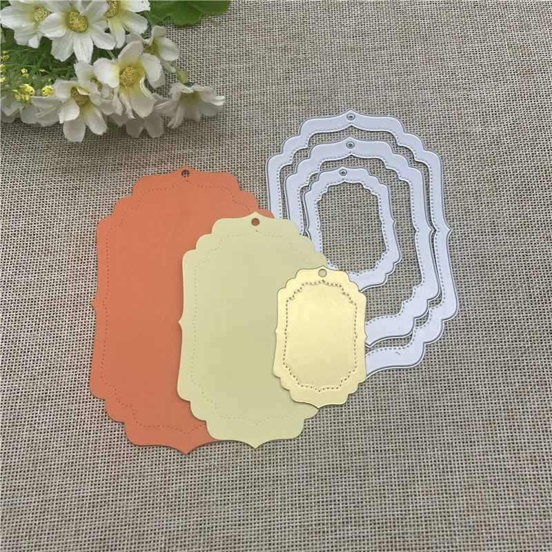 3pcs/set Tag Metal cutting dies mold Round hole label tag Scrapbook paper craft knife mould blade punch stencils dies
3pcs/set Tag Metal cutting dies mold Round hole label tag Scrapbook paper craft knife mould blade punch stencils dies