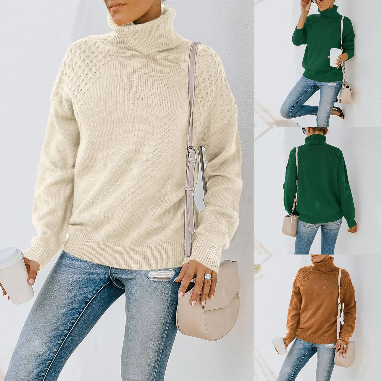 Cotton Sweater Women's Autumn Winter New Round Neck Mid-Length Loose Knitted Women
Cotton Sweater Women's Autumn Winter New Round Neck Mid-Length Loose Knitted Women
