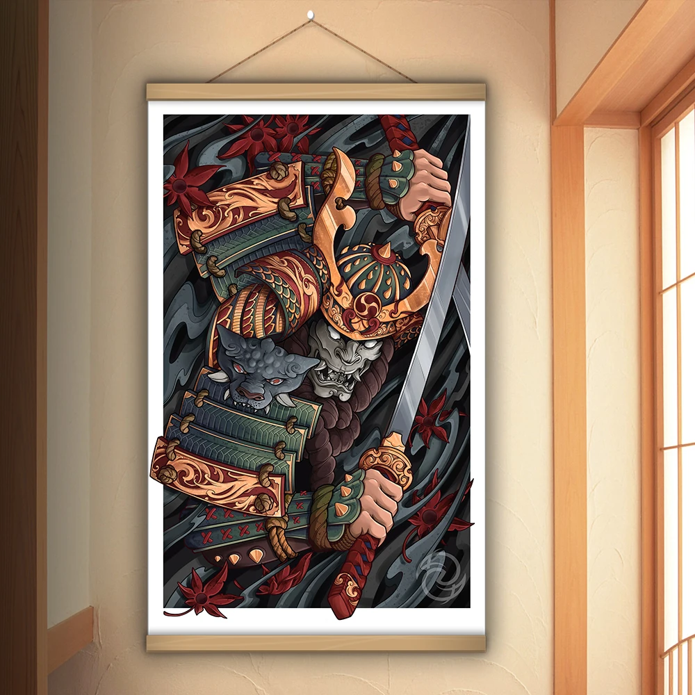Japanese Samurai Sword Armor Art Print Poster Retro Canvas Japan Decor Bedroom Office Restaurant Scroll Wooden Frame Hung
Japanese Samurai Sword Armor Art Print Poster Retro Canvas Japan Decor Bedroom Office Restaurant Scroll Wooden Frame Hung