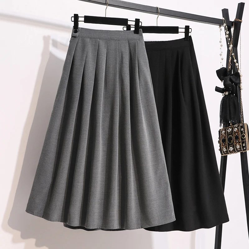 Black Pleated Long Elegant High-Waisted Women'S Spring Autumn Skirts Korean Style Skirt Fashion 2022 Harajuku Clothes Kawaii
Black Pleated Long Elegant High-Waisted Women'S Spring Autumn Skirts Korean Style Skirt Fashion 2022 Harajuku Clothes Kawaii