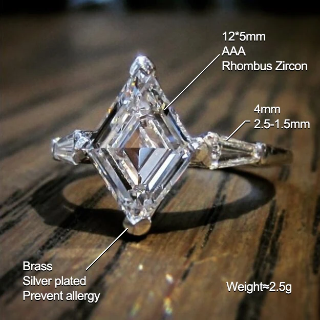 Huitan 2023 Special Female Engagement Wedding Rings With Rhombus Zircon Stylish Finger Ring For Women Wholesale Dropshipping
Huitan 2023 Special Female Engagement Wedding Rings With Rhombus Zircon Stylish Finger Ring For Women Wholesale Dropshipping
