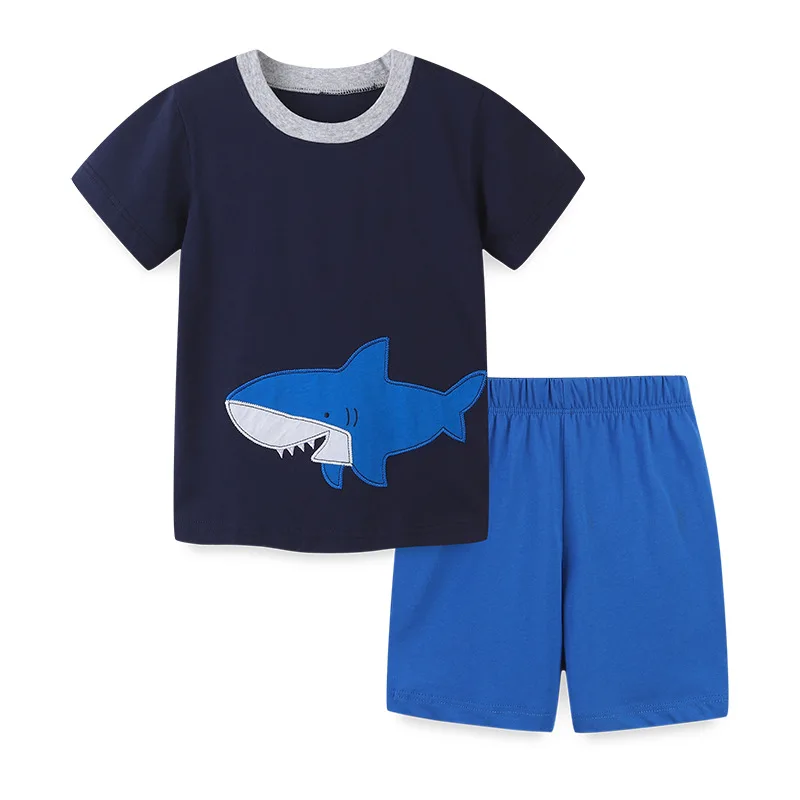 Cartoon Children's Wear Knitted Cotton Children's Set Short Sleeve 2023 Summer New Boys' Shorts Two Piece Set
Cartoon Children's Wear Knitted Cotton Children's Set Short Sleeve 2023 Summer New Boys' Shorts Two Piece Set
