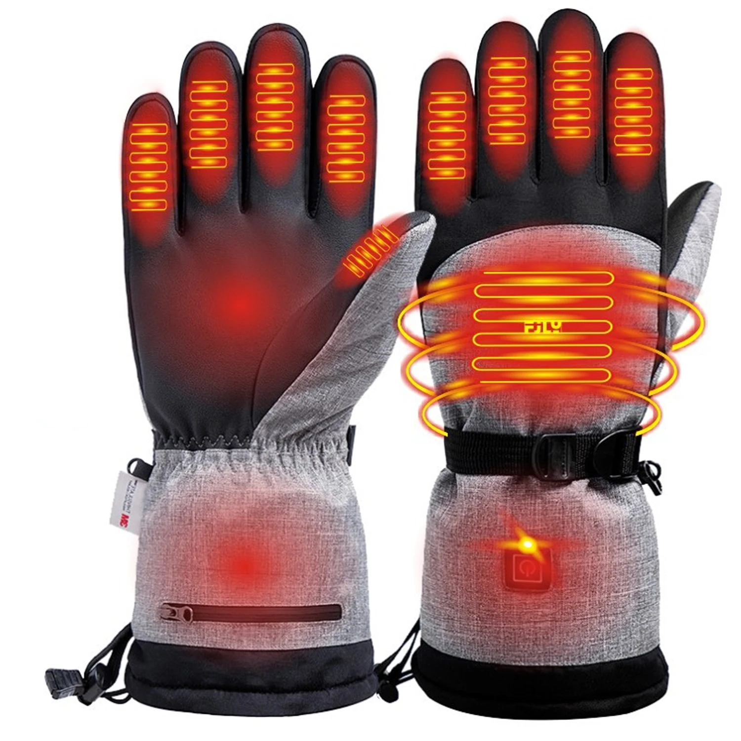 

Зимние перчатки 3 м, хлопковая грелка для рук, электрические термоперчатки, водонепроницаемые, для сноуборда, велоспорта, мотоцикла, велосип...