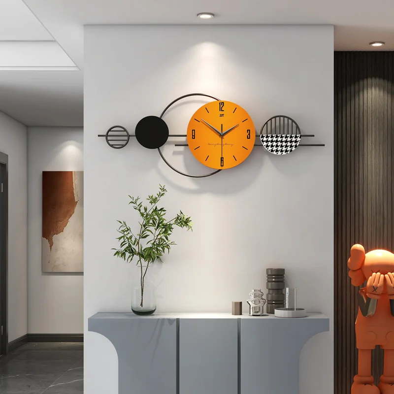 Light Luxury Modern Minimalist Clock Decorate Home Living Room Entrance Metal Wall Clock Creative Mural Silent Quartz Watches
Light Luxury Modern Minimalist Clock Decorate Home Living Room Entrance Metal Wall Clock Creative Mural Silent Quartz Watches