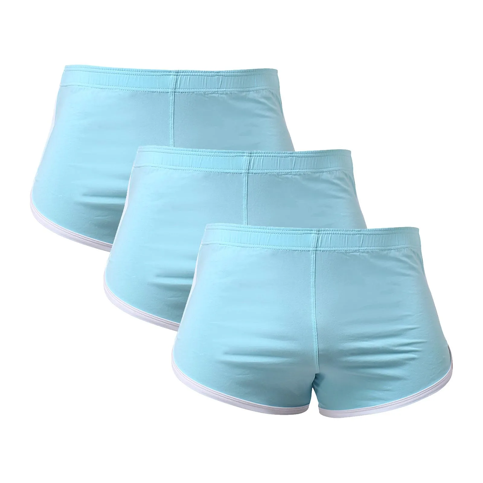 

3pc Summer Men'S Sexy Solid Color Comfortable Underwear Boxer Pants Men Briefs Breathable Mens Slip Cueca Male Panties Underpant