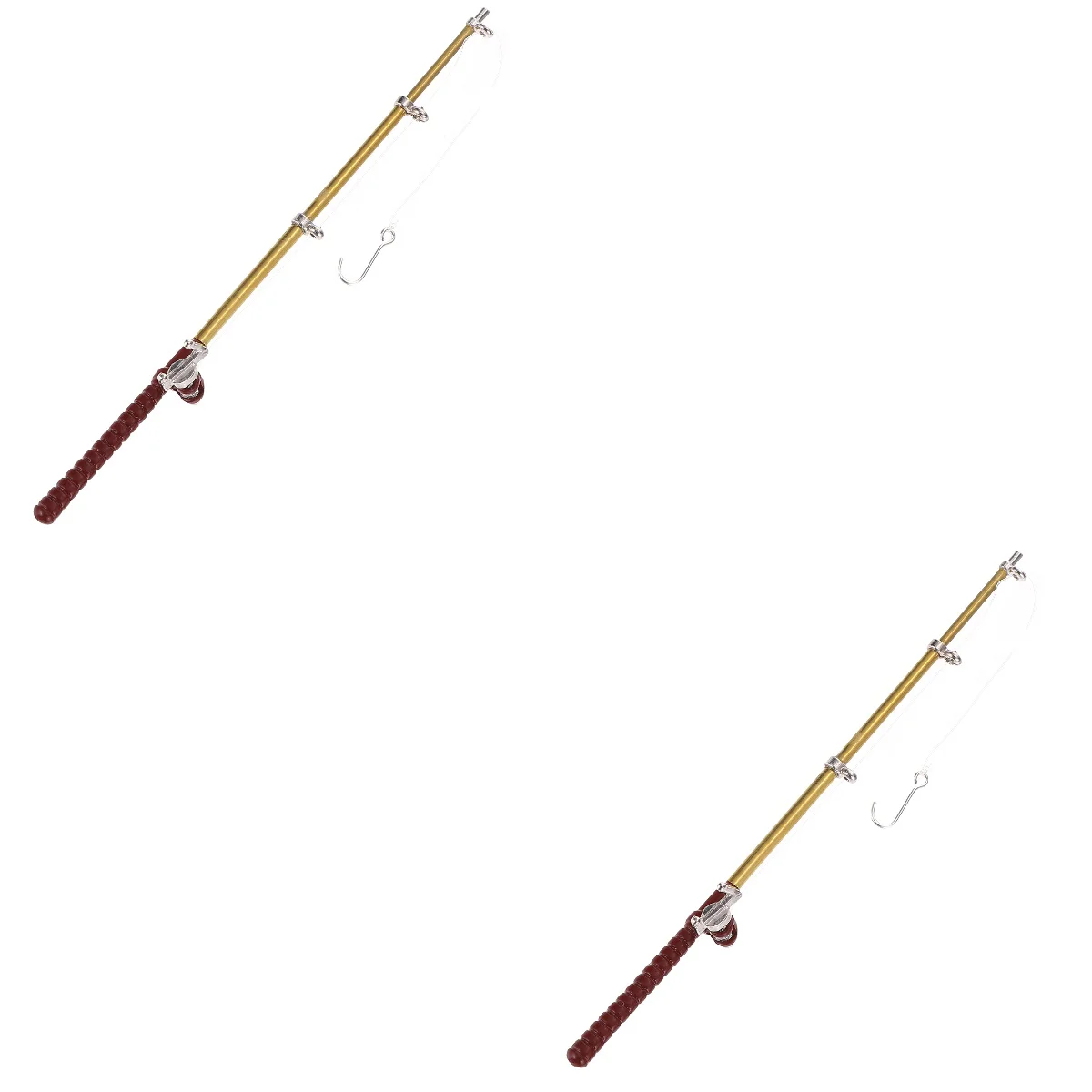 2pcs Miniature Fishing Pole Adornment Micro-landscape Fishing Pole Model Mini House Accessories
2pcs Miniature Fishing Pole Adornment Micro-landscape Fishing Pole Model Mini House Accessories