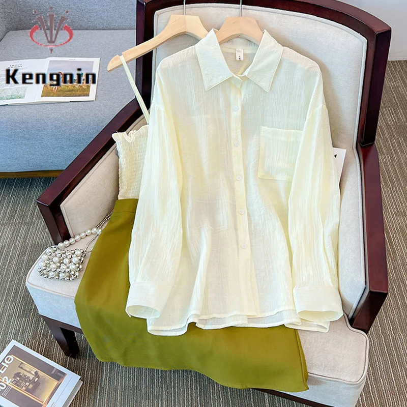 Patchwork Color Sexy Spaghetti Strap Dresses Women Sets for 2023 Summer Off The Shoulder Dress+ Sunshine Shirts Loose KE3336
Patchwork Color Sexy Spaghetti Strap Dresses Women Sets for 2023 Summer Off The Shoulder Dress+ Sunshine Shirts Loose KE3336