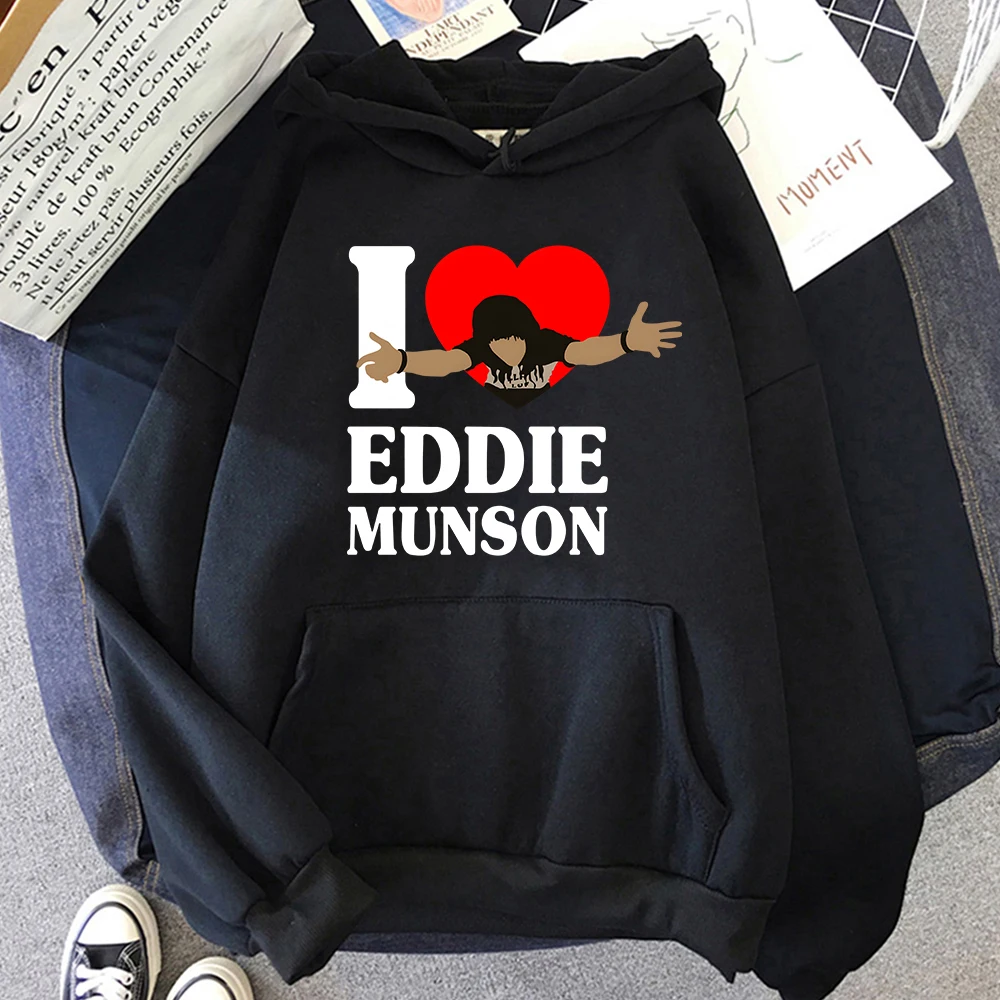 

Funny Eddie Munson Hoodie 2022 Autumn Winter Sweatshirt Men/Women Hoodies Harajuku Unisex Fashion Aesthetic Clothes Daily Casual