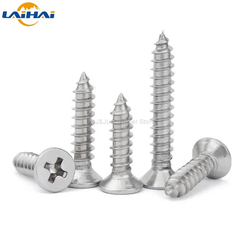 50pcs M1 M1.2 M1.4 M1.7 M2 M2.6 M3 M3.5 M4 Mini 304 stainless steel Cross Phillips Flat Countersunk Head Self-tapping Wood Screw
50pcs M1 M1.2 M1.4 M1.7 M2 M2.6 M3 M3.5 M4 Mini 304 stainless steel Cross Phillips Flat Countersunk Head Self-tapping Wood Screw