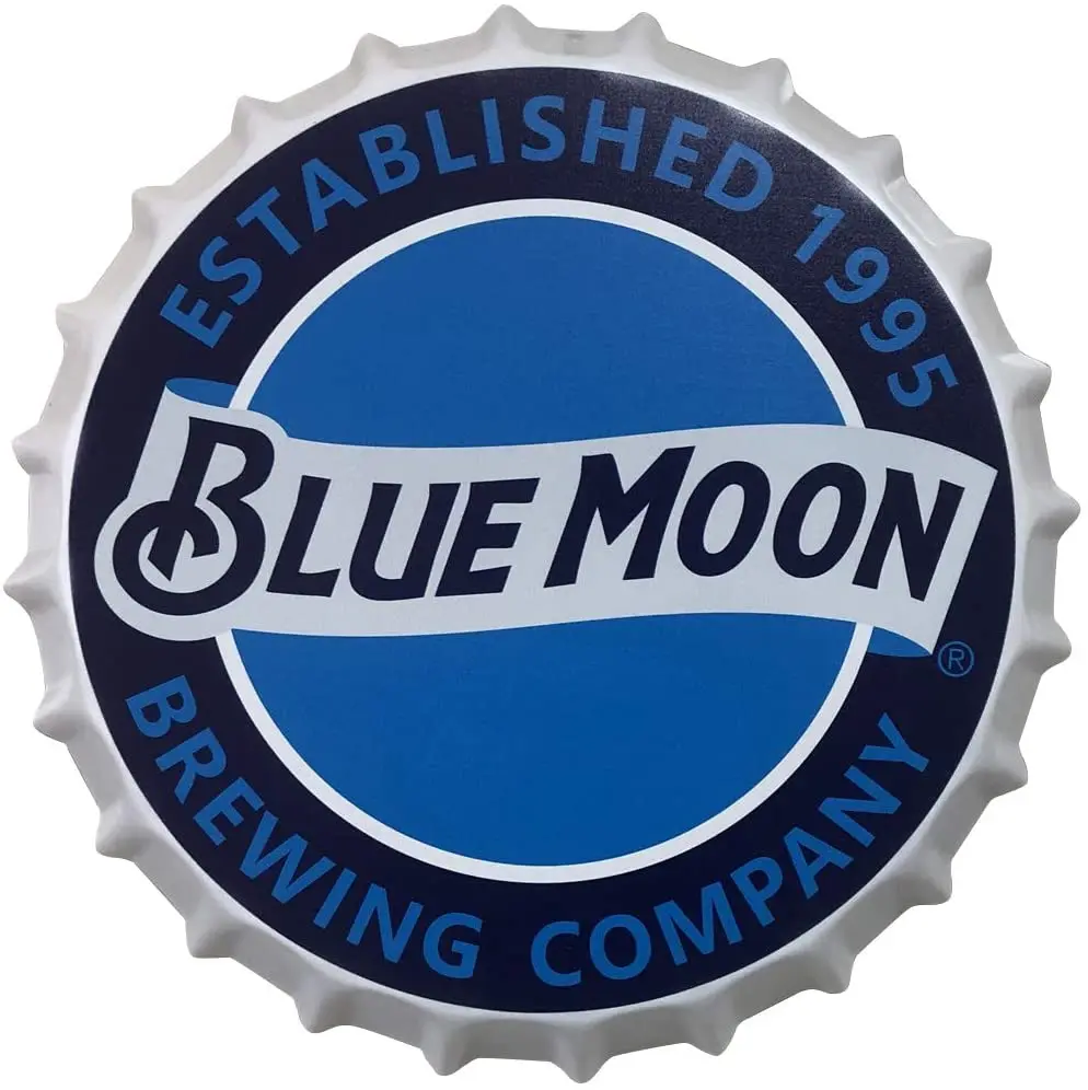 Bule Moon Decorative Bottle Caps Metal Tin Signs Cafe Beer Bar Decoration Plate 13.8" Inches Wall Art Plaque Vintage Home Decor
Bule Moon Decorative Bottle Caps Metal Tin Signs Cafe Beer Bar Decoration Plate 13.8" Inches Wall Art Plaque Vintage Home Decor