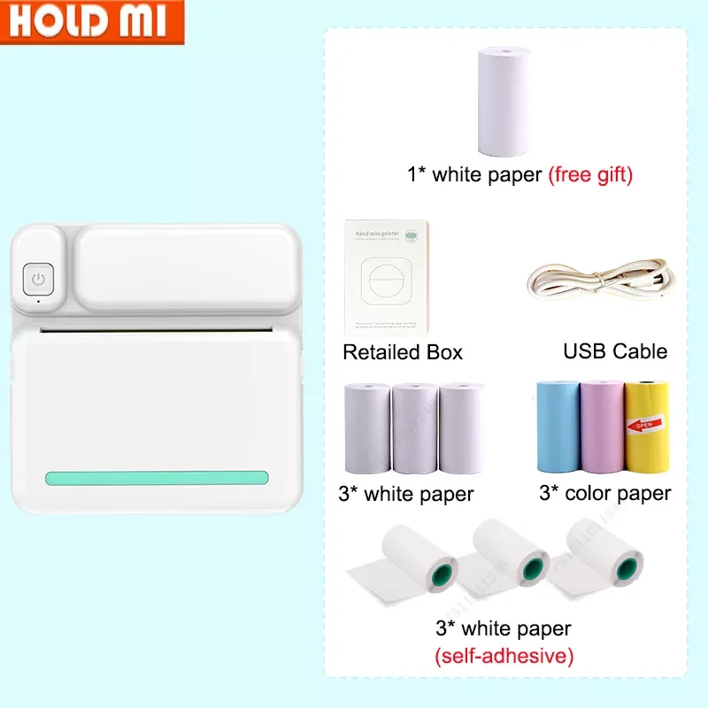 58mm Thermal Printer Bluetooth MINI Pocket Thermal Label Printer Wireless Printing Stickers Android IOS Printers Paper 
58mm Thermal Printer Bluetooth MINI Pocket Thermal Label Printer Wireless Printing Stickers Android IOS Printers Paper