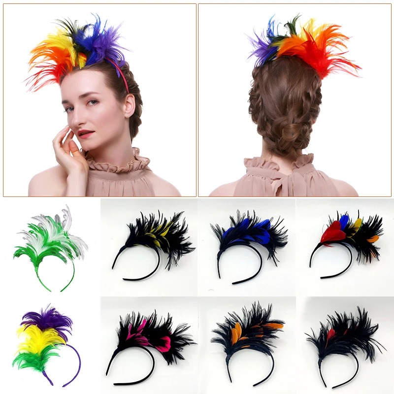 Women Color Feather Headband Hairbands For Bridal Wife Wedding Festival Party Hair Hoop Headdress Hair Accessories Decoration
Women Color Feather Headband Hairbands For Bridal Wife Wedding Festival Party Hair Hoop Headdress Hair Accessories Decoration