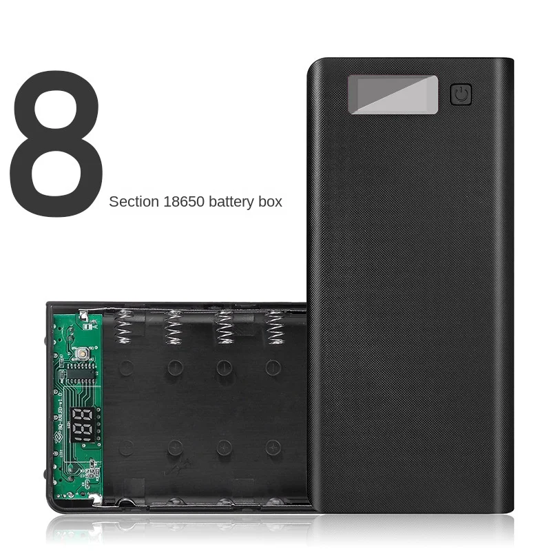 

P82F L10 LCD Display DIY 10x18650 Battery Case Power Bank Shell Portable External Box Without Battery Powerbank Protector