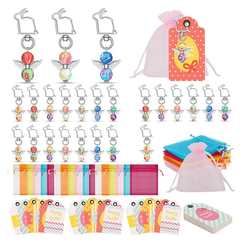 24Pc Easter Decorations Rabbit Shape Guardian Angel Keychain Baby Baptism Baptism Guest Gift Party DIY Handmade
24Pc Easter Decorations Rabbit Shape Guardian Angel Keychain Baby Baptism Baptism Guest Gift Party DIY Handmade