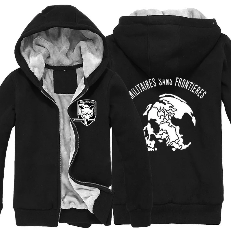 Game MGS 5 Metal Gear Solid V Fox Hound Zip Up Super Warm Print Fleece Hoodies Coats Sweatshirts Thickening Plus Velvet Men
Game MGS 5 Metal Gear Solid V Fox Hound Zip Up Super Warm Print Fleece Hoodies Coats Sweatshirts Thickening Plus Velvet Men