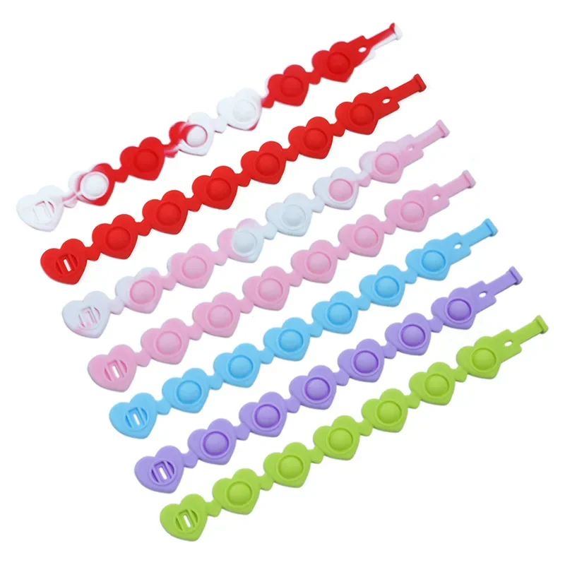 2024 Valentine's Day Rainbow Heart Shaped Press Bracelet Watch Lovers Decompressed Silicone Toy Happy Valentines Day Party Decor
2024 Valentine's Day Rainbow Heart Shaped Press Bracelet Watch Lovers Decompressed Silicone Toy Happy Valentines Day Party Decor