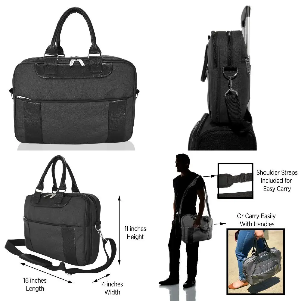 "Perfect for the Professional Man: Stylish Black Men's Messenger Bag, Travel Briefcase for Business Work, Carry On Companion".
"Perfect for the Professional Man: Stylish Black Men's Messenger Bag, Travel Briefcase for Business Work, Carry On Companion".