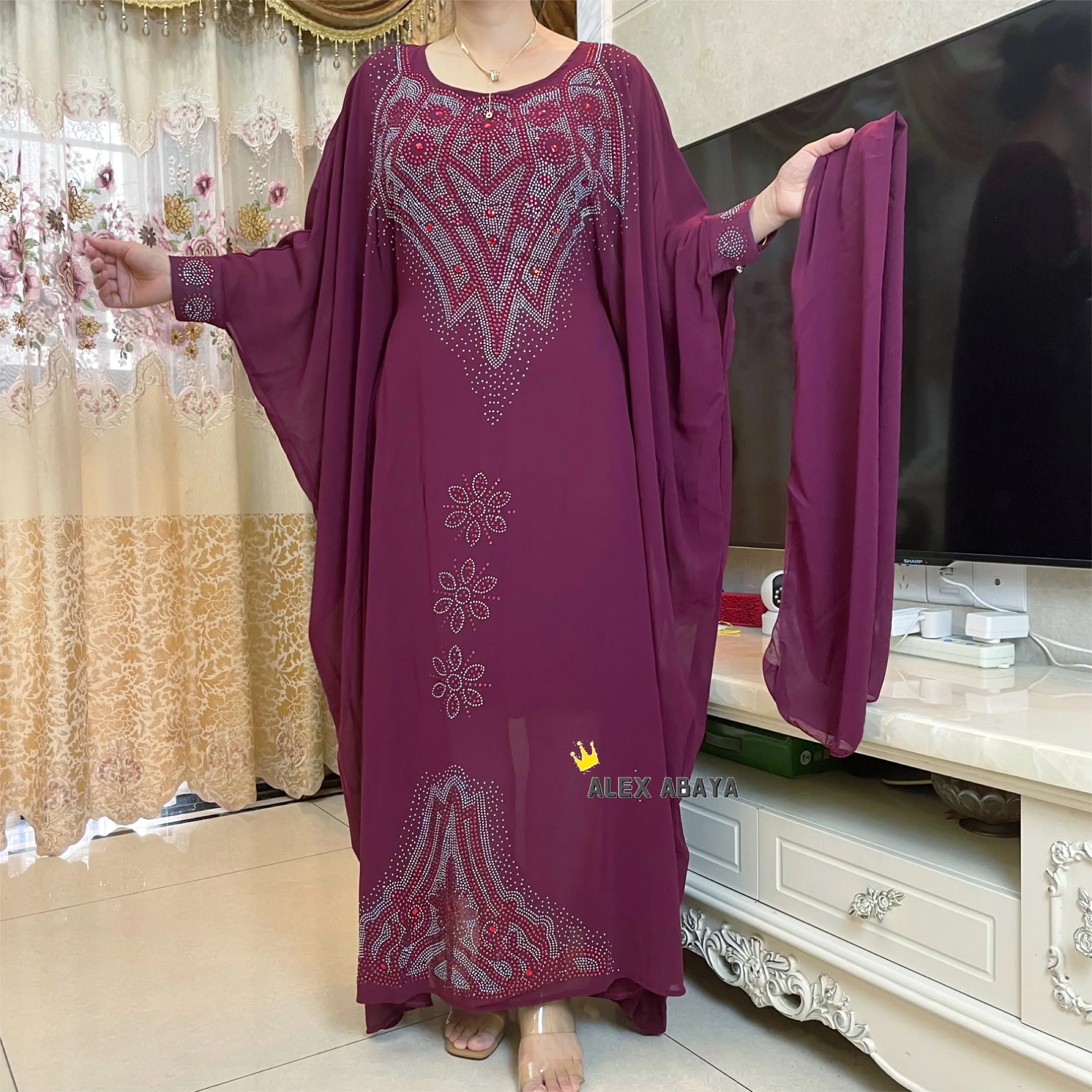 Мусульманская Абая, женская шифоновая одежда Djellaba, Ранняя коллекция талии Рамадан, свободная Абая, мусульманская одежда
Мусульманская Абая, женская шифоновая одежда Djellaba, Ранняя коллекция талии Рамадан, свободная Абая, мусульманская одежда