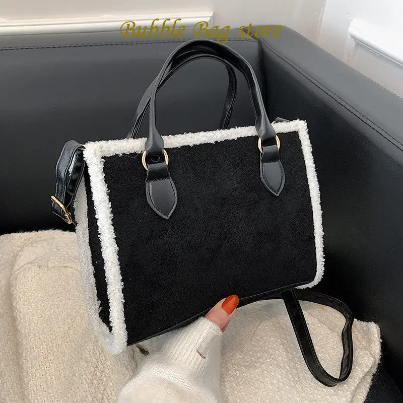 Lamb Hair Large Capacity Women's Bag Tidal Plush Plush Bag Velvet One Shoulder Oblique Straddle Handbag
Lamb Hair Large Capacity Women's Bag Tidal Plush Plush Bag Velvet One Shoulder Oblique Straddle Handbag