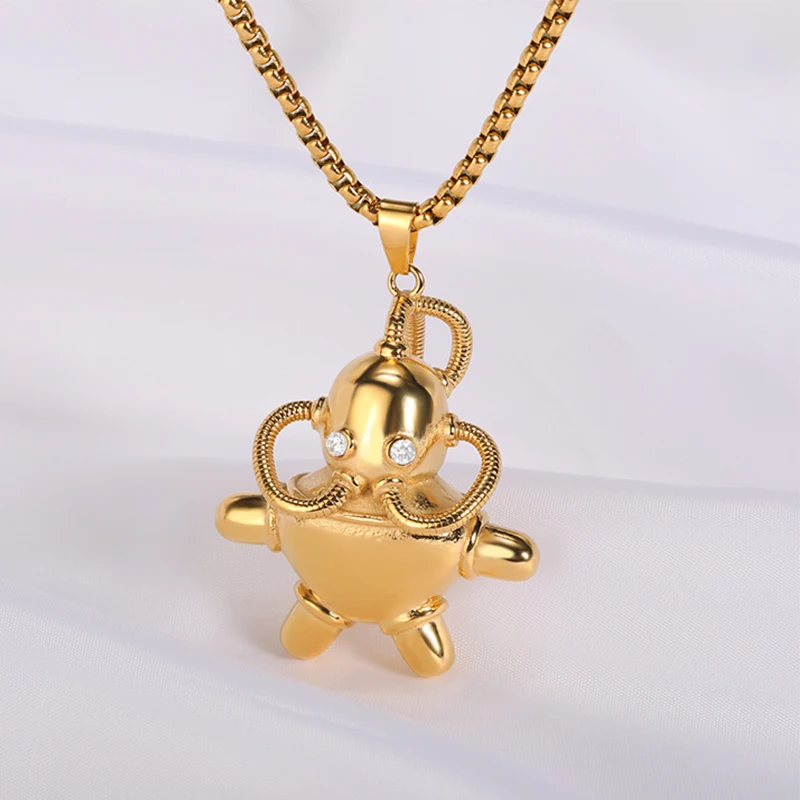 Necklace For Women Men Stainless Steel 60cm Beade Chain Alien Shape Pendant Boho Hiphop Style Brithday Jewelry Gift Necklace
Necklace For Women Men Stainless Steel 60cm Beade Chain Alien Shape Pendant Boho Hiphop Style Brithday Jewelry Gift Necklace