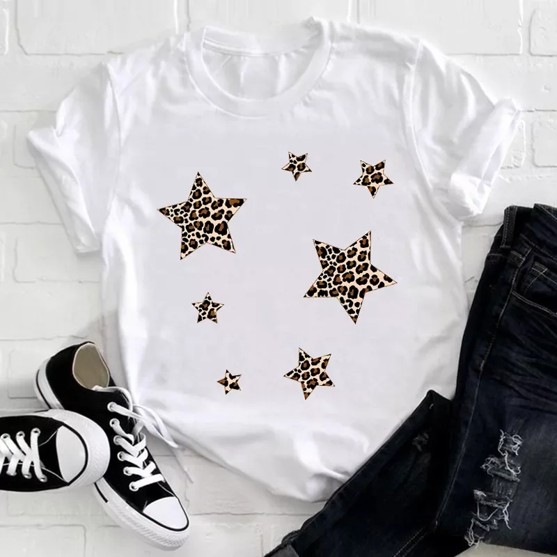 2022New Clothing Leopard Star Cute Printing Fashion 90s Short Sleeve Summer Clothes Print Tshirt Female Tee Top Graphic T-shirt
2022New Clothing Leopard Star Cute Printing Fashion 90s Short Sleeve Summer Clothes Print Tshirt Female Tee Top Graphic T-shirt
